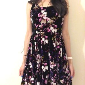 Velvet Floral Dres